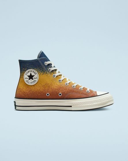 Tenisi Inalti Dama Converse Chuck 70 Scatter Dye Aurii | RO UTD13Y132